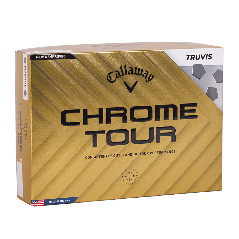 Callaway Chrome Tour Truvis Logo Overrun White Golf Balls - Prior